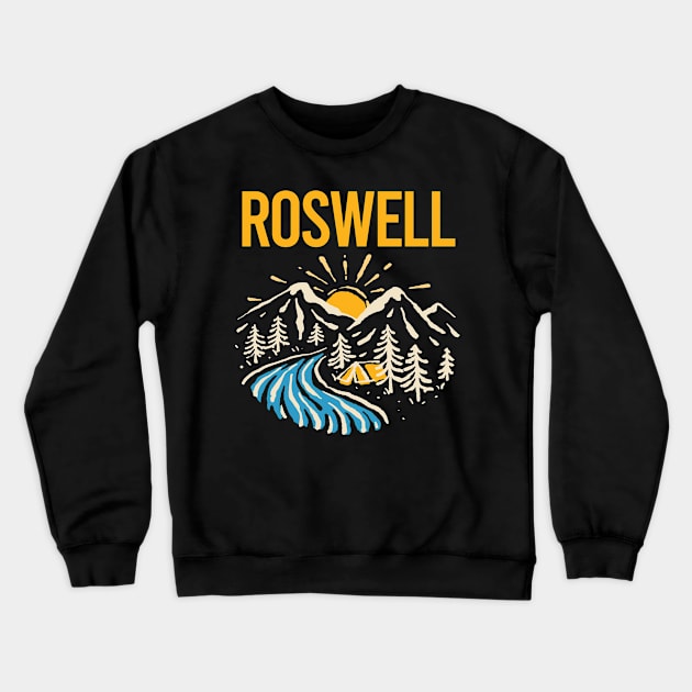 Nature Landscape Roswell Crewneck Sweatshirt by rosenbaumquinton52